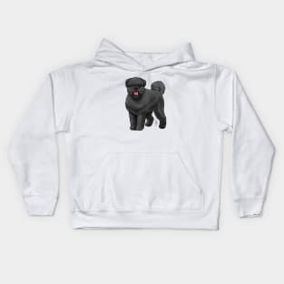 Dog - Bouvier des Flanders - Black Natural Kids Hoodie